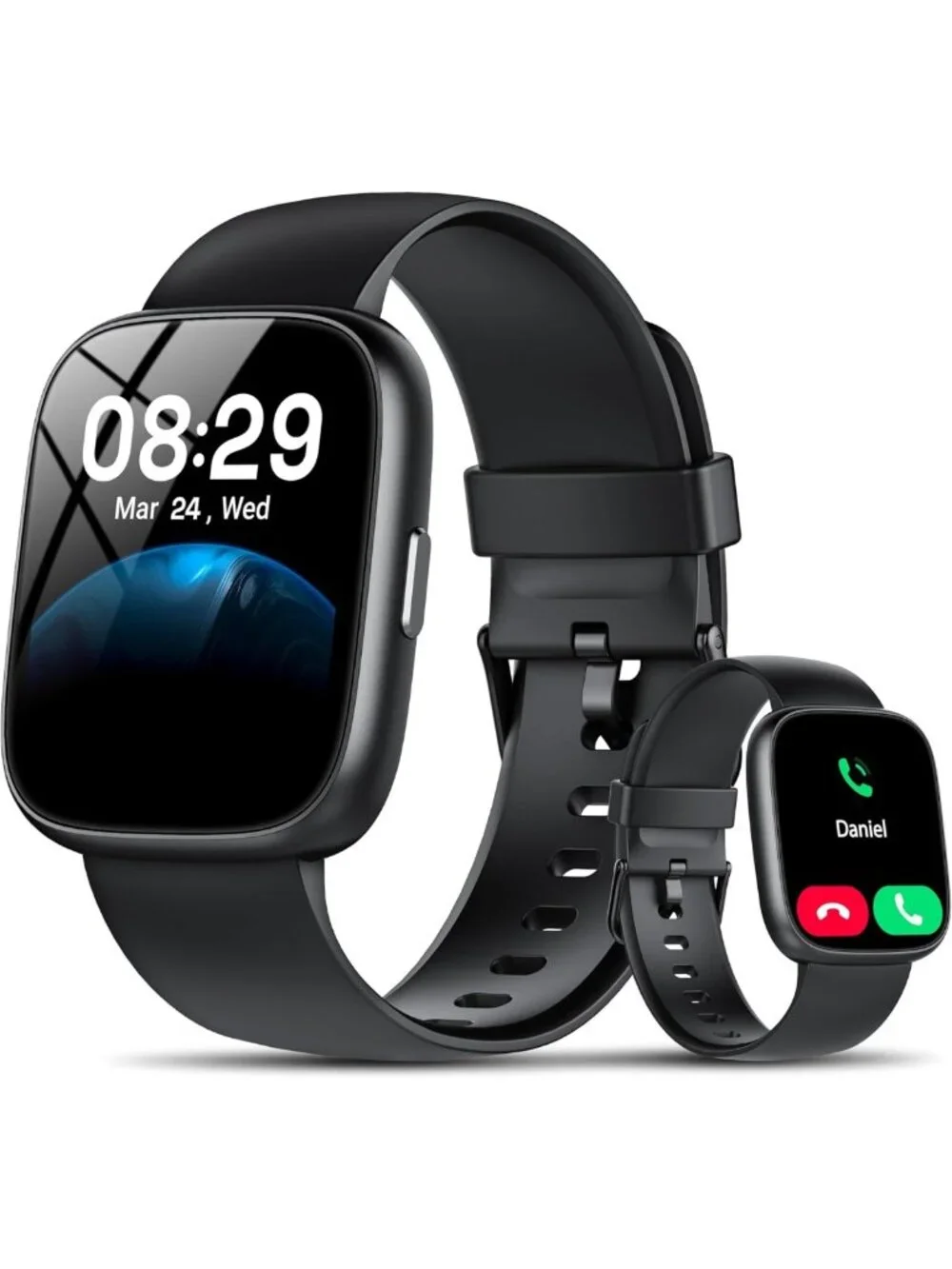 HD Smart Watch with Alexa, Bluetooth Calling, Fitness Tracker, 1.83” Display